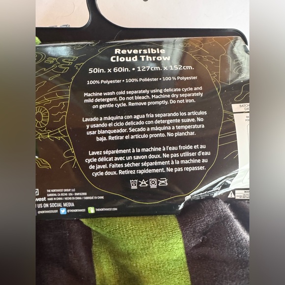 Rick & Morty brand new throw blanket. Dimensions pictured. - Picture 3 of 3